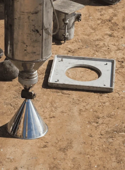Densidad de Campo con Cono de Arena en Alto Hospicio: Control de Compactación en Suelos Salinos
